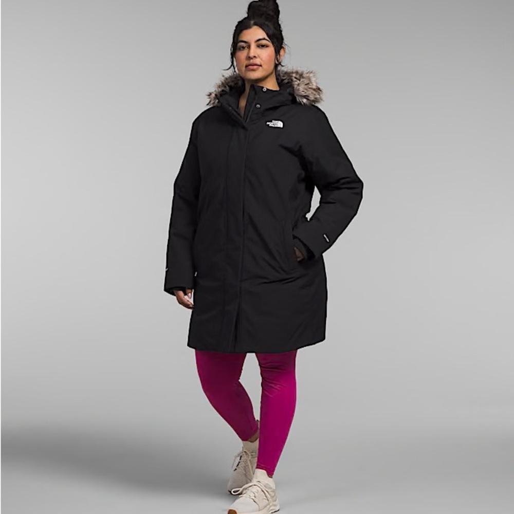 The North Face Women's Black Ski Coat with Faux Fur Trim NWT